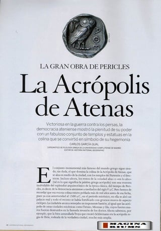 Acrópolis de Atenas (NG Historia)