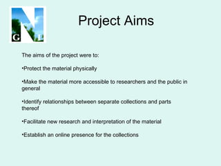 Project Aims ,[object Object],[object Object],[object Object],[object Object],[object Object],[object Object]
