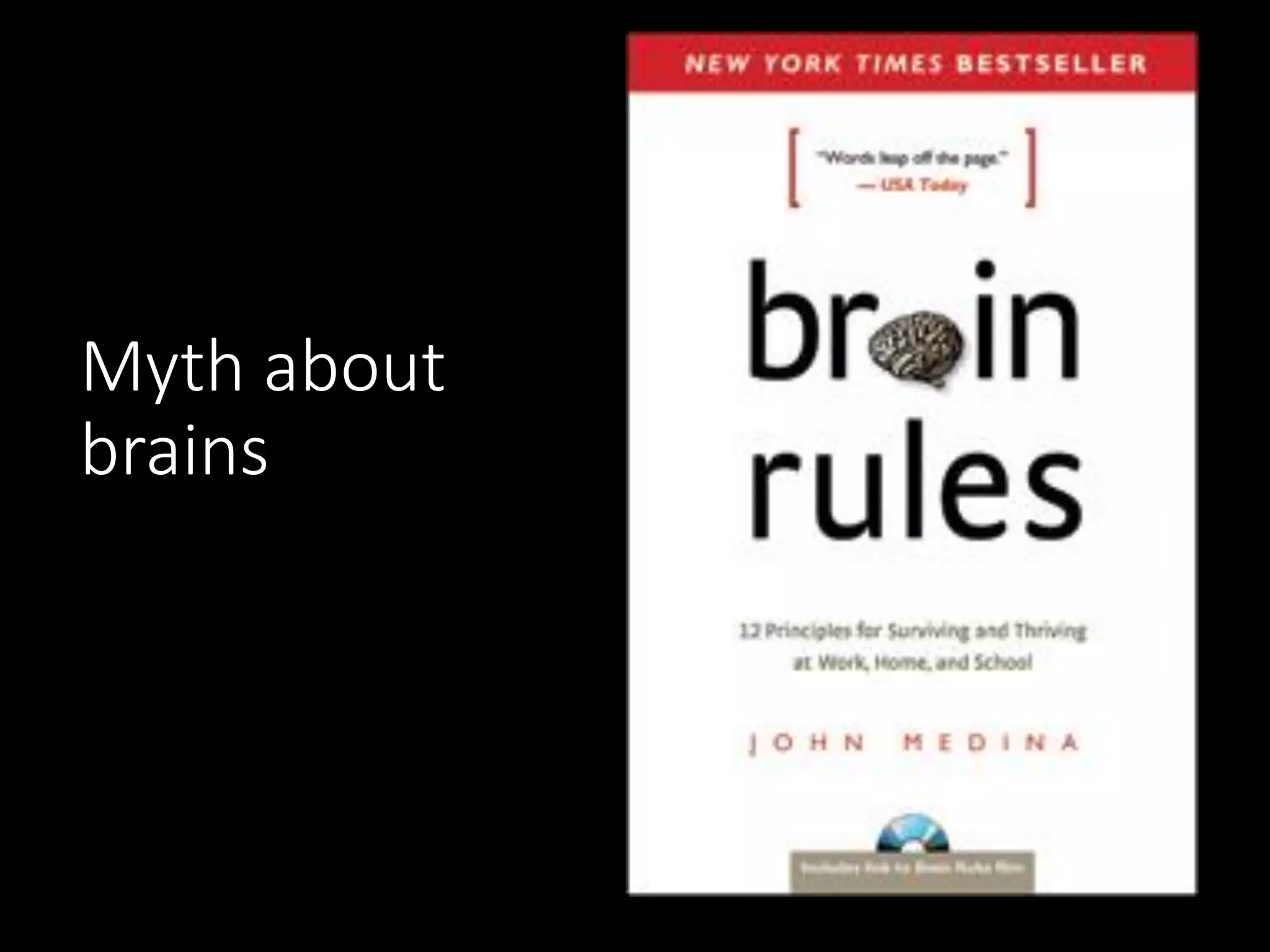 Myth about
brains
 