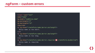 ngForm - custom errors
 