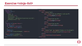 Exercise <ninja-list>
 