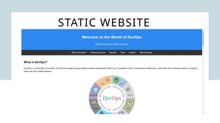 STATIC WEBSITE
 