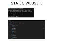 STATIC WEBSITE
 