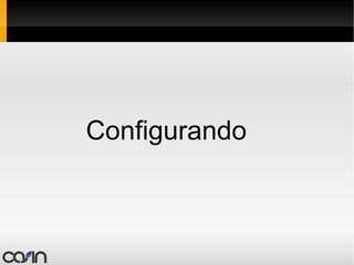 Configurando o NginX # /etc/nginx/sites-available/default server {   listen  80; ## listen for ipv4   listen  [::]:80 default ipv6only=on; ## listen for ipv6   server_name  localhost;   access_log  /var/log/nginx/localhost.access.log;   location / {   root  /var/www;   index  index.html index.htm;   autoindex on;   }   … } 
