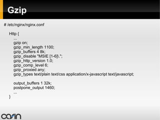 Nginx + Zend Framework # /etc/nginx/sites-available/default Server {   ...   location / {   root /var/www/public;   index index.php;   autoindex on;   if (!-e $request_filename) {   rewrite ^/(.*)$ /index.php? Last;   break;   }   }   ... } 