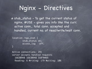 Nginx - Tips and Tricks. Slide 15