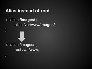 Alias instead of root
location /images/ {
      alias /var/www/images/;
}


location /images/ {
      root /var/www;
}
 