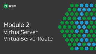 Module 2
VirtualServer
VirtualServerRoute
 