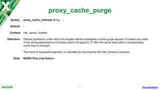 Using NGINX as an Effective and Highly Available Content Cache | PDF