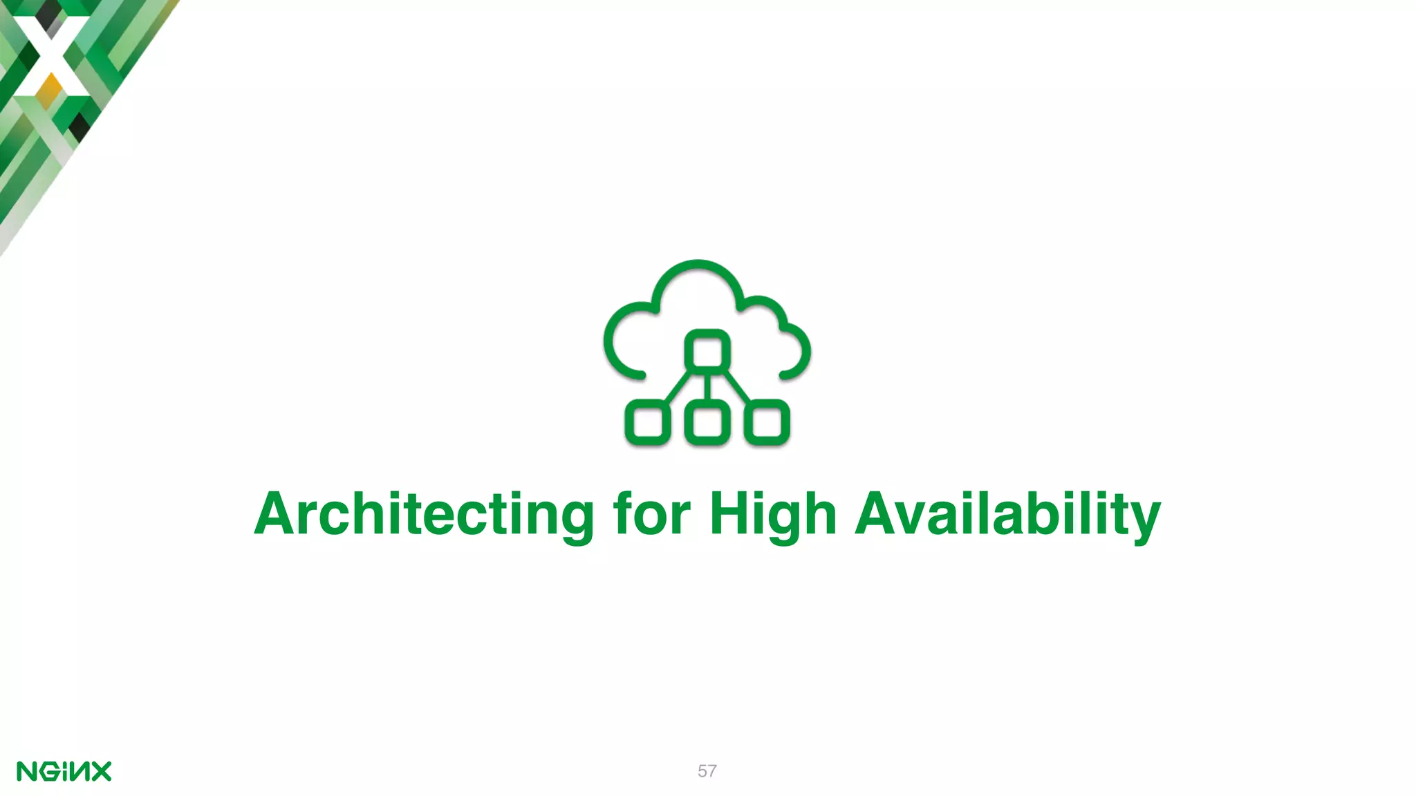 57 Architecting for High Availability 