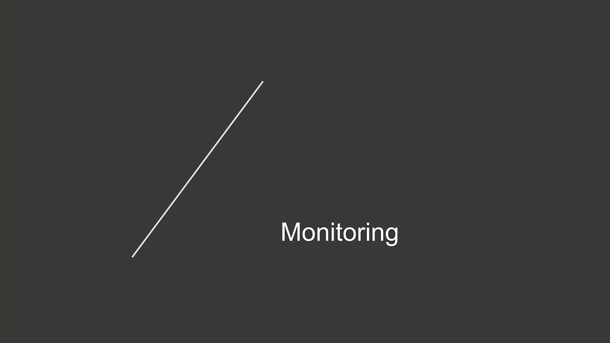 Monitoring
 