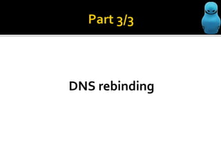DNS rebinding