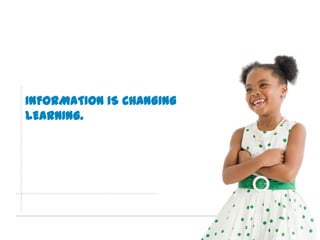 INFORMATION IS CHANGING
LEARNING.




                          Global Marketing
 