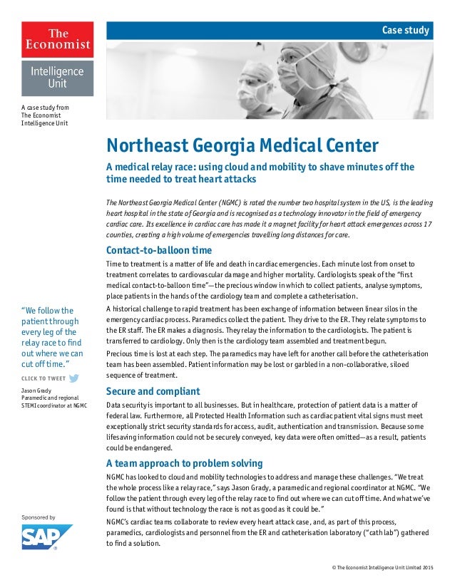 Northeast Medical Center case study a medical relay race
