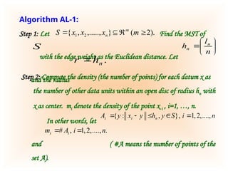 Minimum Spanning Tree (MST) based Clustering | PPT