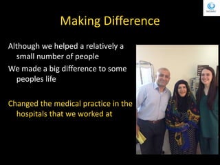 Giving something Back
Helped relatively small number of people. We
made a huge difference to peoples life
This Lady was se...