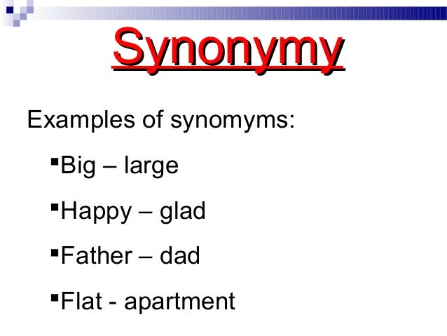 What Is Absolute Synonymy? , What Are the Various Types of Synonyms ...