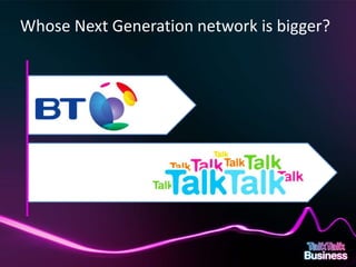 Whose Next Generation network is bigger?




This document is designed for on-screen presentation and is uncontrolled if printed.
 