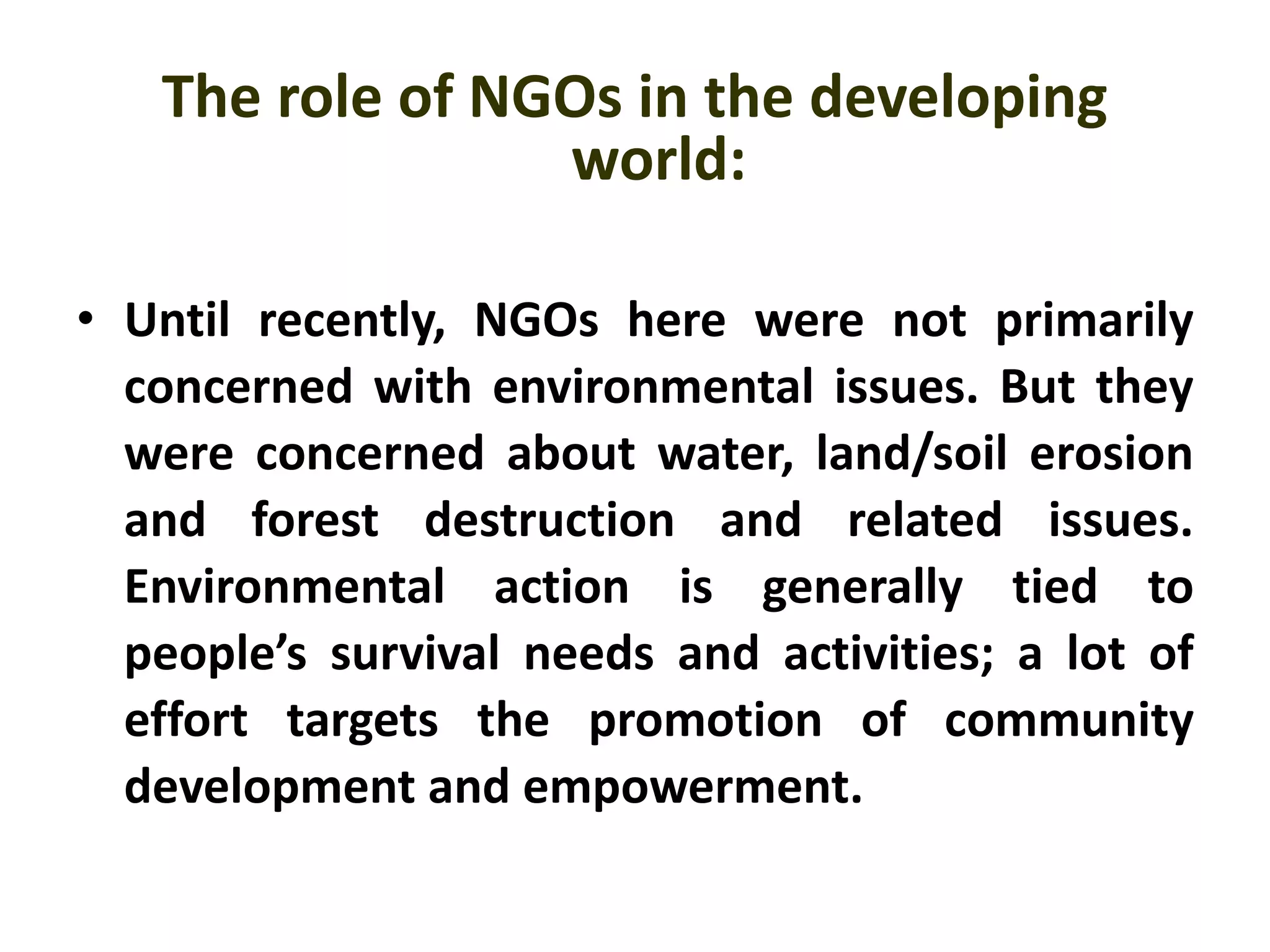 role of NGO s - env pollution | PPTX