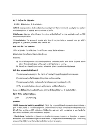 Ngo Notes.pdf NGO basics: Chapter No.1 Project Anubhav | PDF