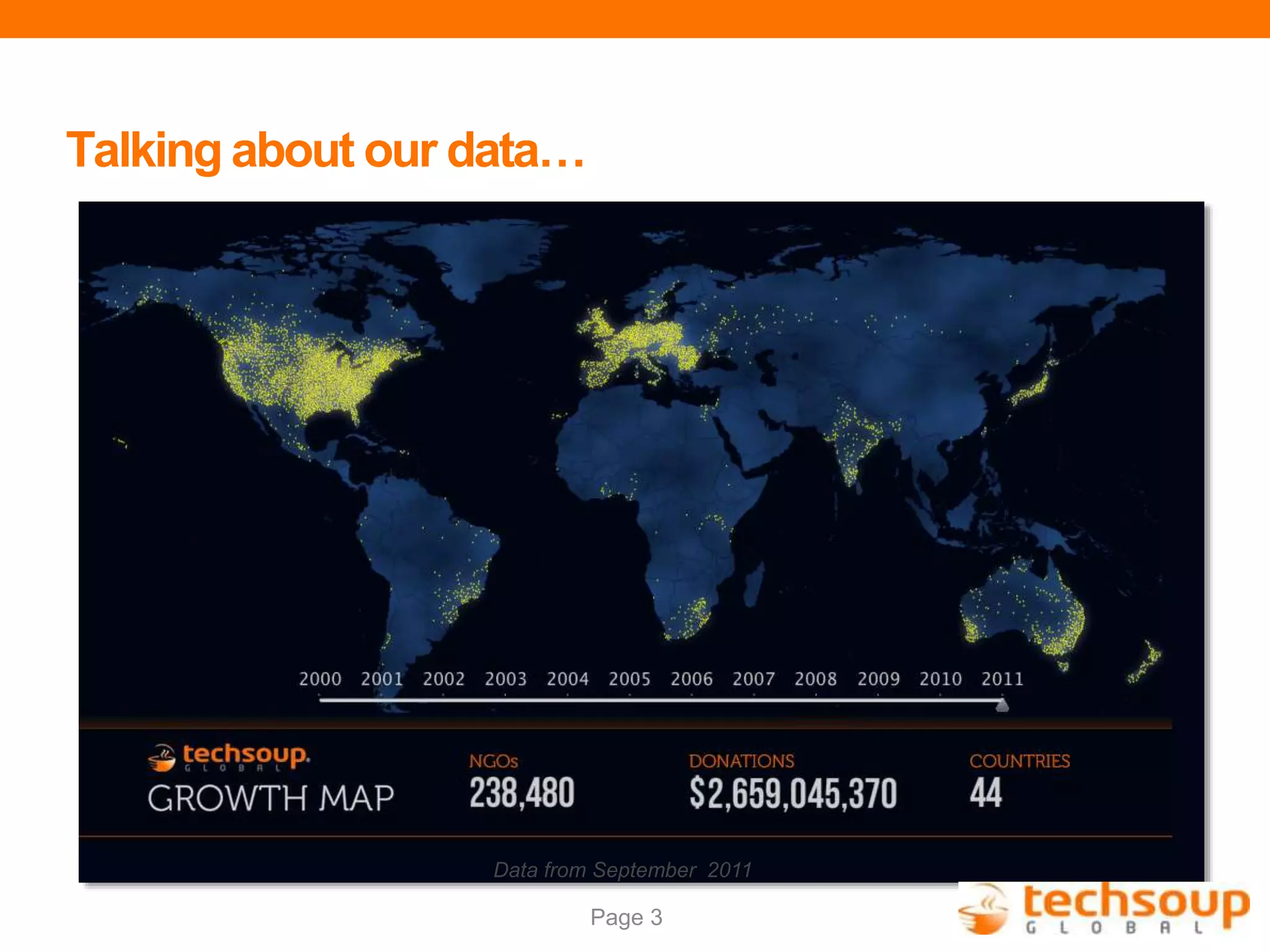 Page 3
Talking about our data…
Data from September 2011