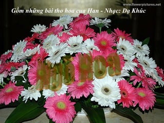 Gồm những bài tho hoa cua Han - Nhạc: Dạ Khúc
 