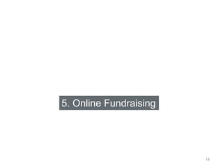 5. Online Fundraising
18
 