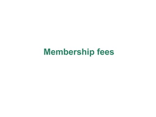 Membership fees 