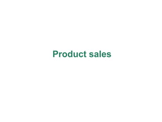 Product sales 
