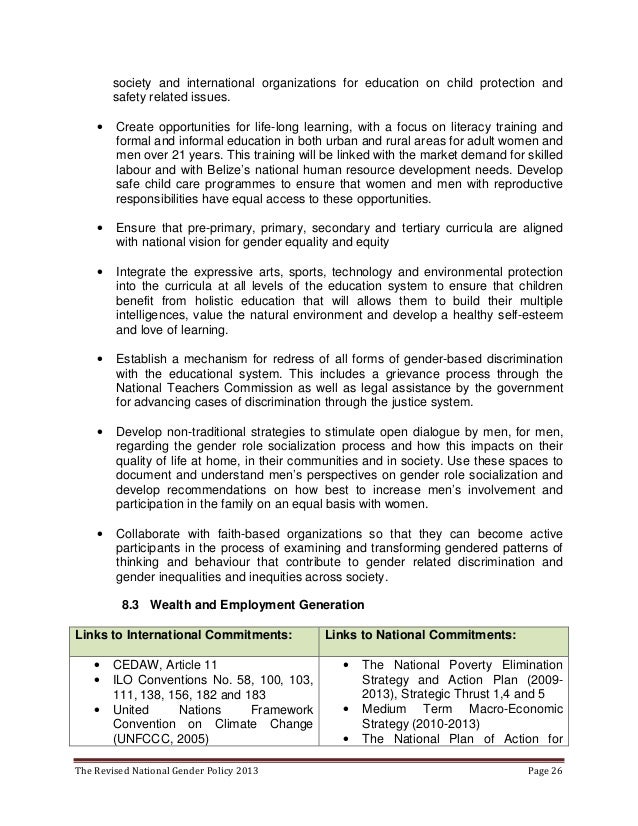 The Revised National Gender Policy part 2