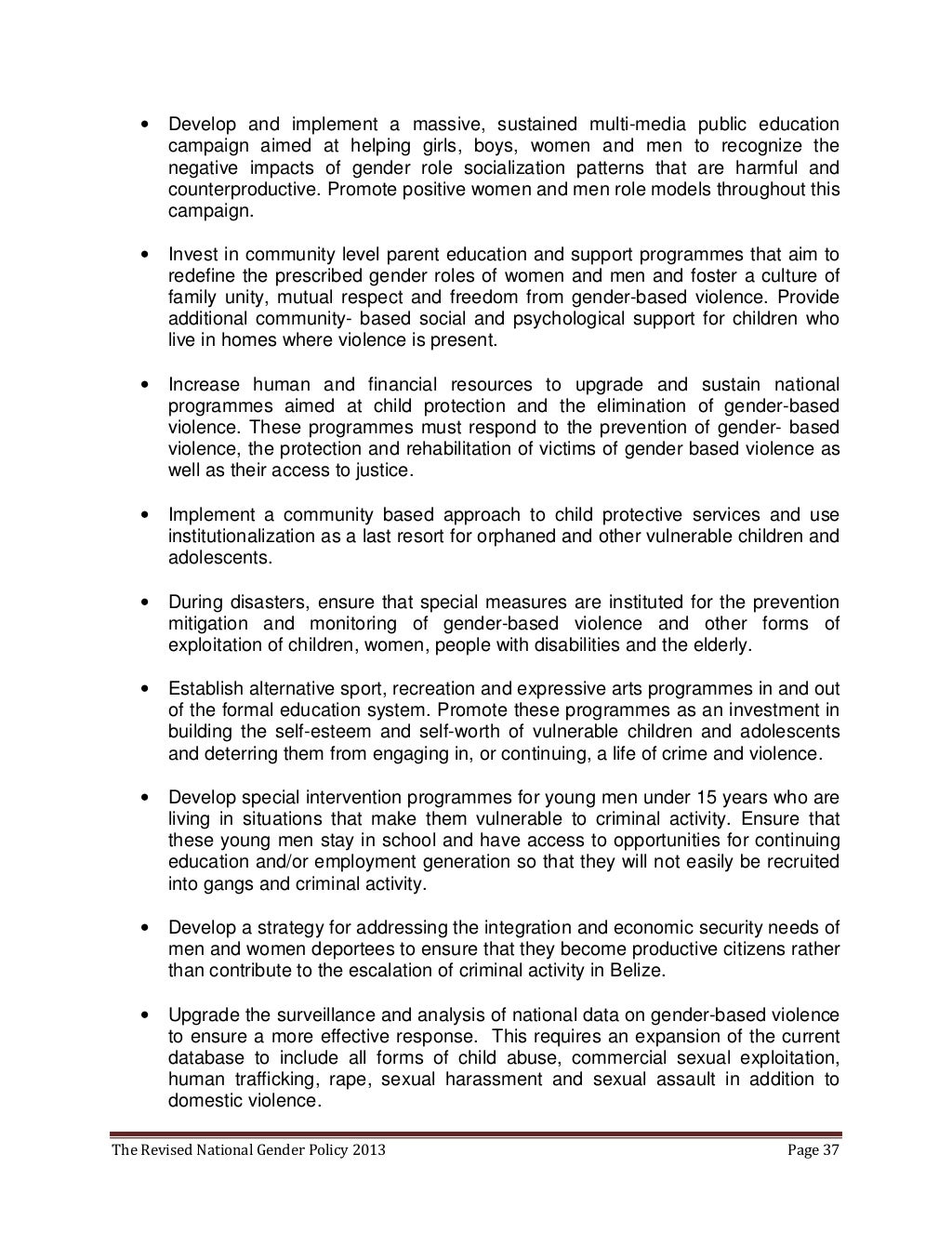 The Revised National Gender Policy part 2