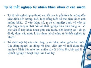 T?l?th?tnghi?pt?nhinkhcnhau ? ccn??cT?l?th?tnghi?pph?thu?cvot?tc?ccy?ut??nhh??ng??nvi?c??nhti?nl??ng, bi?uhi?nb?ngbi?ns?th?hi?nt?tc??nhh??ngkhc.  Z voth?ngs?, ? do xnghi?p??nh; vvos??p?ngc?al?mpht??iv?ith?tnghi?pbi?uhi?nb?ng   . Vccy?ut?nykhcnhaugi?accn??c, nnkh?ngcl do g??d??onccn??ckhcnhaul?iccngt?l?th?tnghi?pt?nhin.T?ch?cn?ib?c?accc?ngtyr?tkhcnhaugi?ahain??c. Ccdngng??ilao??ngr?ikh?ivi?clmvm?i???cthum??n ? Nh?tB?nnh?h?nnhi?u so v?i ? HoaK?, k?tqu?lt?l?th?tnghi?p ? Nh?tth?ph?nHoaK?.