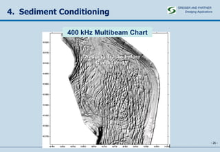 -   - 4.  Sediment Conditioning 400 kHz Multibeam Chart Dredging Tracks before Conditioning GREISER AND PARTNER Dredging Applications   