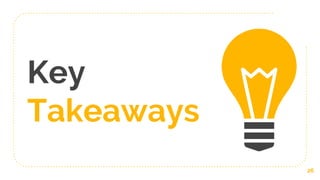 Key
Takeaways
26
 