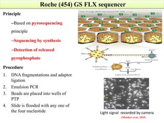 Illumina Solexa Analyzer
• Major NGS platforms
• Reads of 100-150bp
• Chemistry
– Fragment of DNA
– Sonication
– Nebulizat...