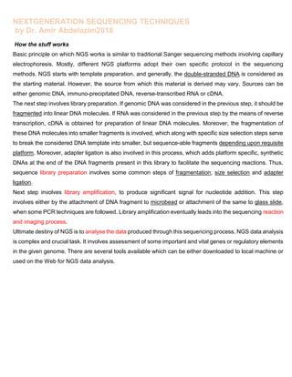 next generation sequencing (recent collection2018) | PDF
