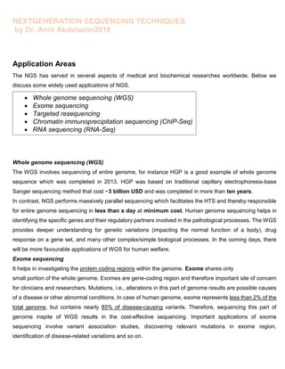next generation sequencing (recent collection2018) | PDF