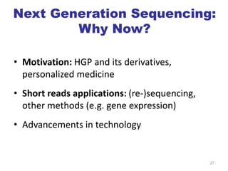 Next Generation Sequencing and its application | PPT