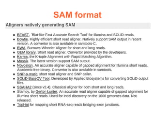 SAM format
 