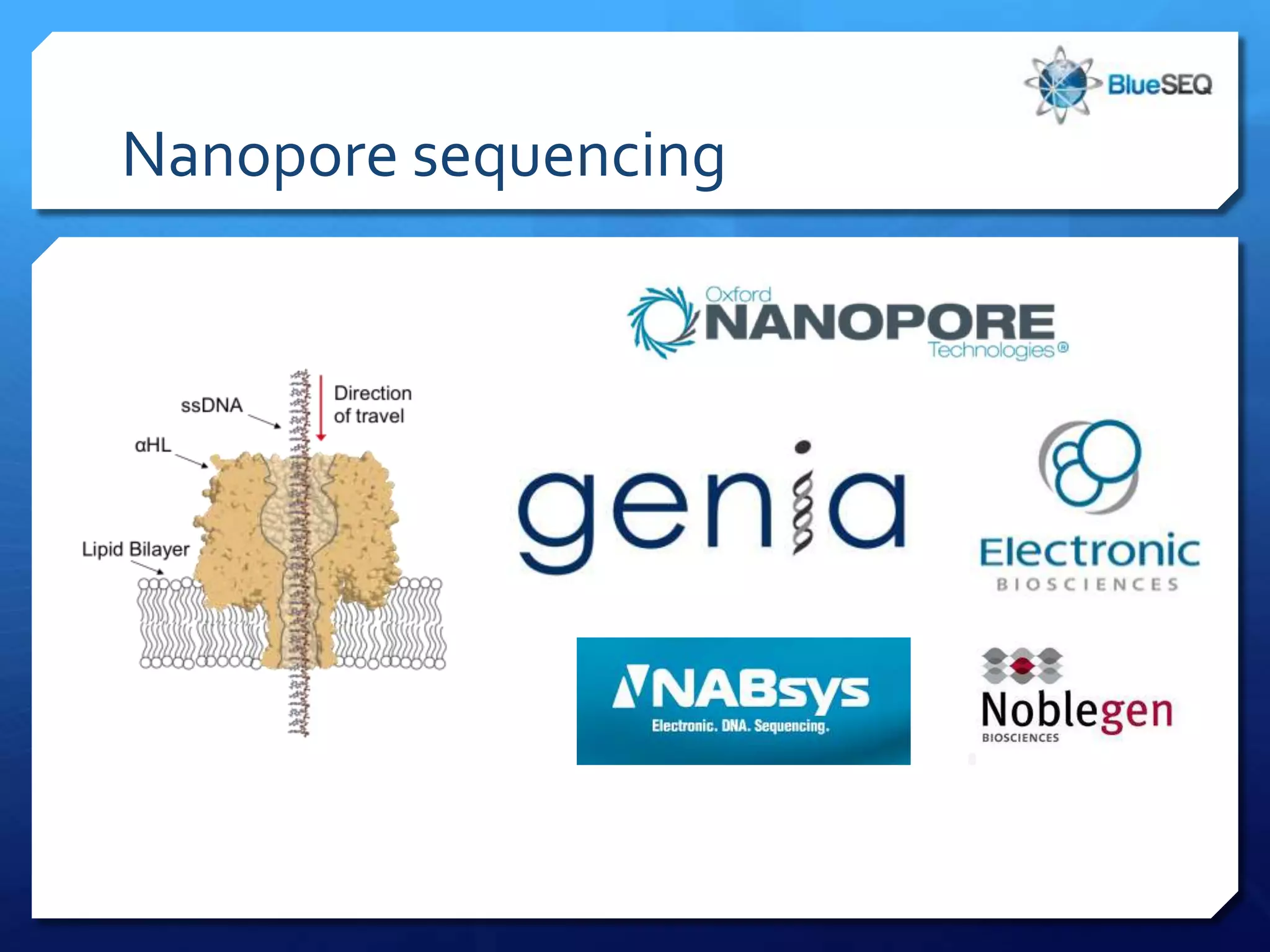 Nanopore sequencing
 