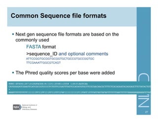 Overview of Next Gen Sequencing Data Analysis | PDF