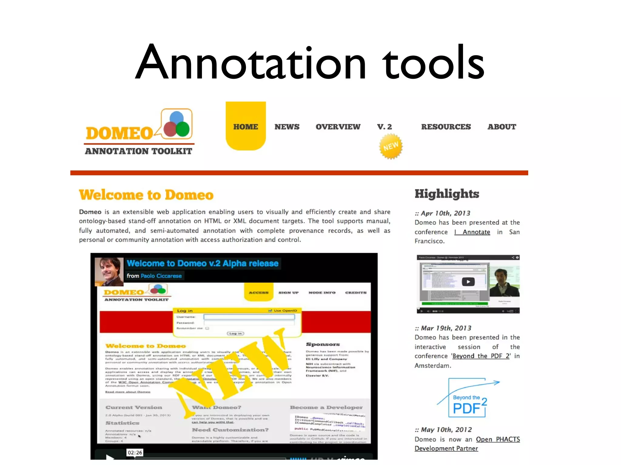 Discussion as annotation
 