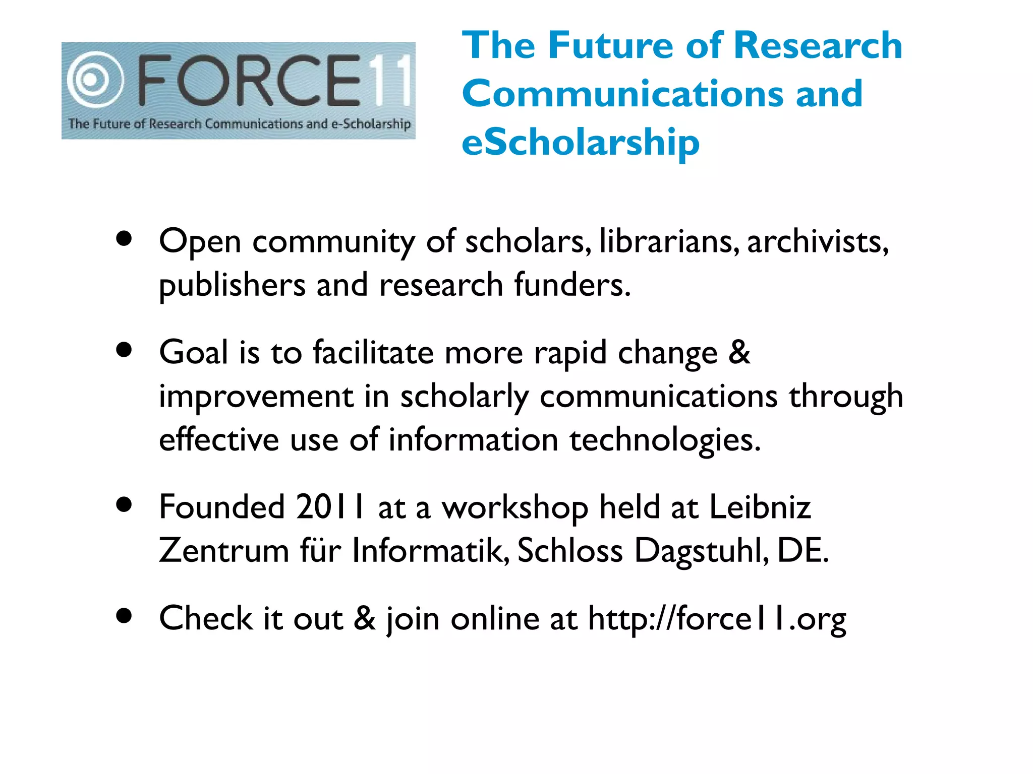 Navigable citation networks
Figure from Greenberg SA, British Medical Journal 2009, 339:b2680
 