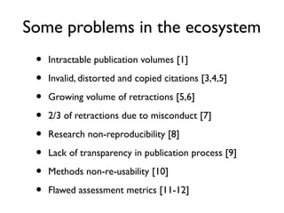 Some problems in
scientific
communication c. 2013
 