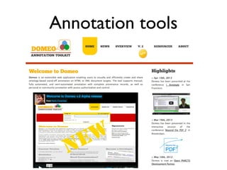 Discussion as annotation
 