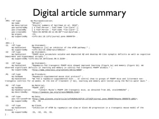 Creating digital abstracts
in Domeo
 