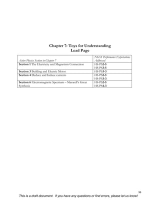 NGSS Active Physics Alignment by Chapter updated 6/3/15 | PDF