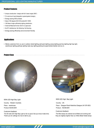 Ngt led 120w,150w,160w