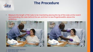 Two Fingerbreadths NG Tube Insertion, Removing a NG Tube caps | PPTX