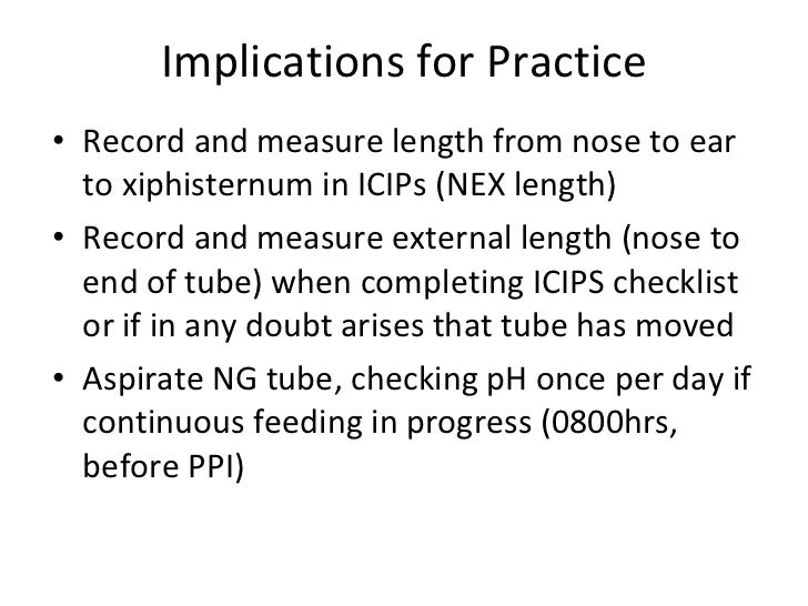 Ng tubes policy and guidelines ICU Adult